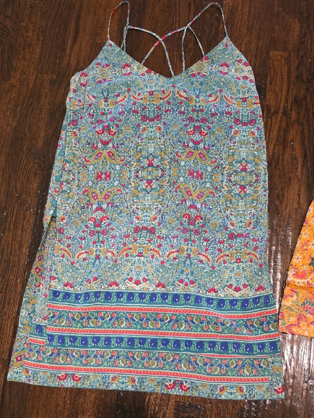 Mixed Patterned Women's Tank Tops And Blouses - Multi Color View 2